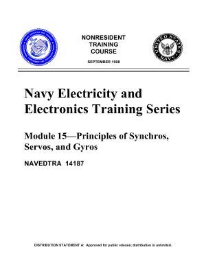 [Navy Electricity and Electronics Training Series 15] • Principles of Synchros, Servos, and Gyros